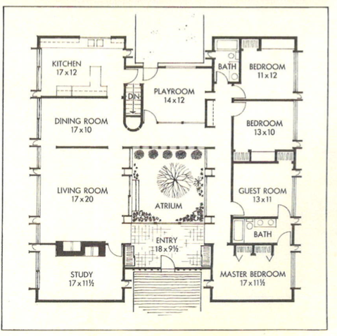 Floor plan as shown in 1966 Better Homes and Gardens.